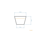 Klínový řemen 774 mm x 825 mm x 10 mm pro motorové sekačky AL-KO Alko HIGHLINE (OEM 474832)