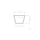 Klinový remeň 829 mm x 889 mm x mm pre záhradné traktory MTD Gutbrod Yard Man Bolens Fleurelle Raiffeisen Oleo-Mac Marina (OEM 954-0453 754-0453 754-05040)