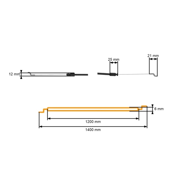 Kompletné lanko na zapnutie/vypnutie motora pre záhradné kosačky AL-KO Alko (OEM 523378 526867)