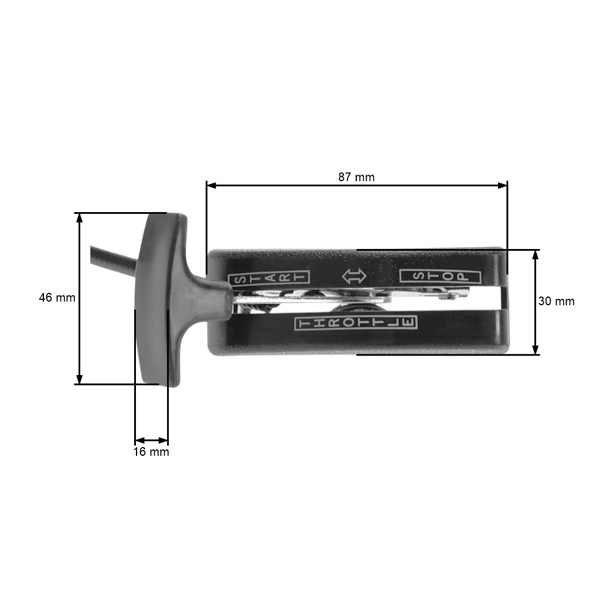 Kompletné univerzálne plynové lanko s oceľovým ovládačompre kosačky na trávu 1800 mm x 1750 mm