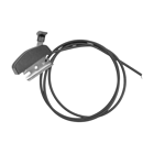 Kompletné univerzálne plynové lanko s oceľovým ovládačompre kosačky na trávu 1800 mm x 1750 mm