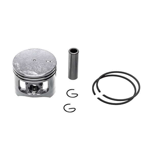Kompletní píst 45 mm pro Čínské motorové pily a pily z hobbymarketů s obsahem motoru 52 ccm