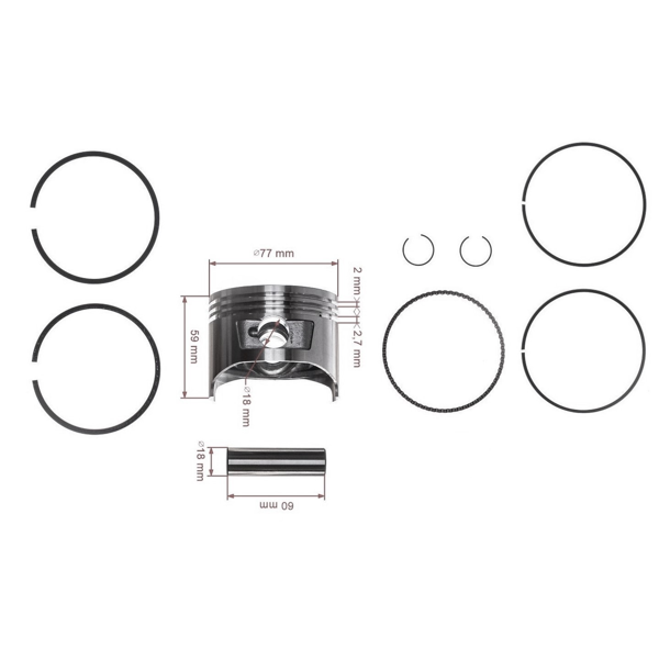 Kompletní píst Honda GX270 77 mm