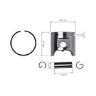Kompletní píst pro motorové pily Husqvarna 340 Jonsered 2141 CS2141 40 mm (OEM 503870171)