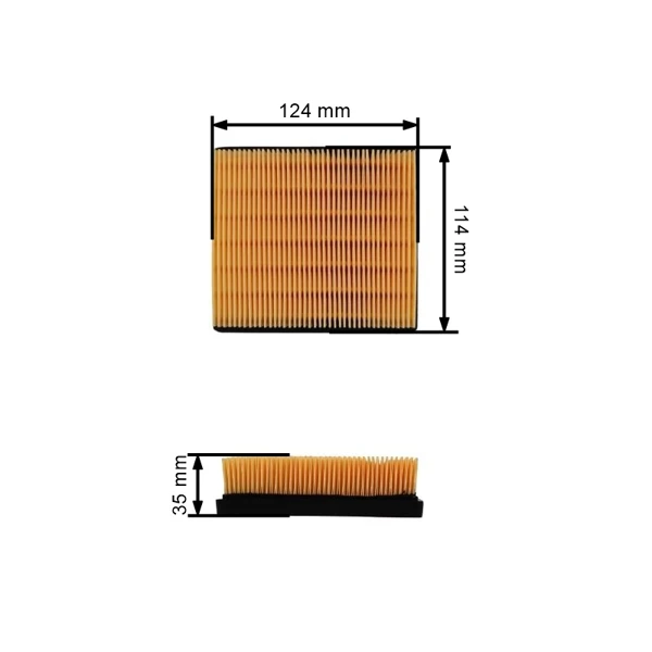 Kompletní set vzduchových filtrů pro rozbrušovací pilu Husqvarna K750 (OEM 544181602 506367101)