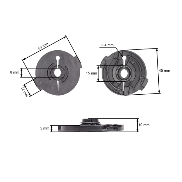 Kompletní set západek startéru s krytem pro motory Briggs & Stratton Sprint Classic Quattro výkon 3,0 PS - 6,0 PS (OEM 281503 281505 492333 692299)