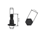 Kompletní spojka pro křovinořezy průměr 76 mm materiál ocel
