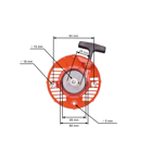 Kompletní startér pro křovinořezy Husqvarna 124 L 125 L 125LD 125 E 128L 128LD (OEM 579063101)