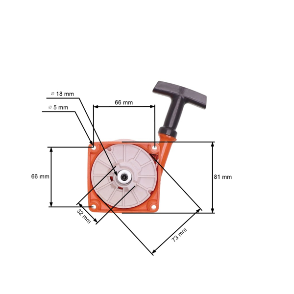 Kompletní startér pro křovinořezy OLEO-MAC Oleomac 37 Sparta 42 Sparta 44 Sparta BC 380 Sparta 440 (OEM 61200259R)