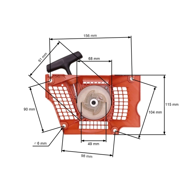 Kompletní startér pro motorové pily Husqvarna 340 345 346XP 350 350EPA 351 353 (OEM 537104702)
