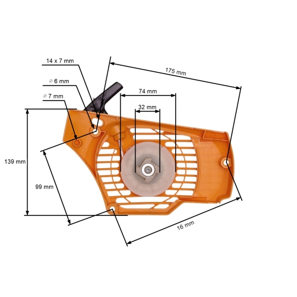 Kompletní startér pro motorové pily Partner P340S P350S P360S (OEM 585846001)