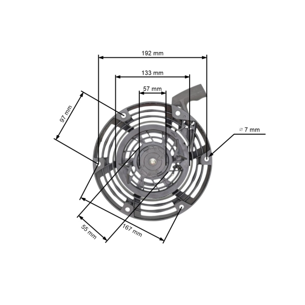 Kompletní startér pro motory Briggs & Stratton 796497 Cub Cadet (OEM 12AE999J CC999ES MTD CC999ES)