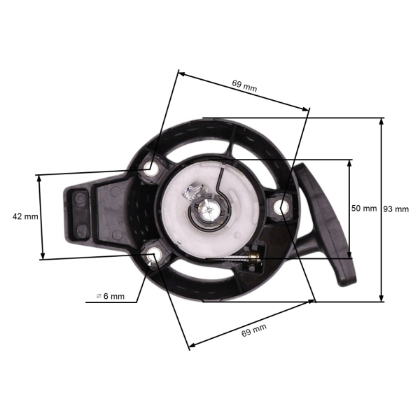 Kompletní startér pro motory Honda GX25 (OEM 28400Z0H003)