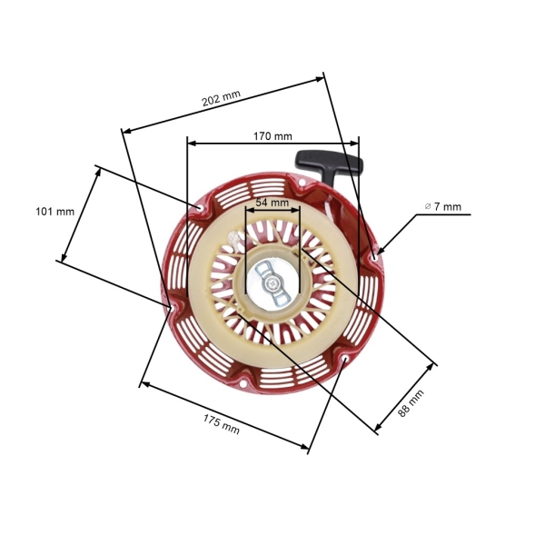 Kompletní startér pro motory Honda GX340 GX390 GX610 GX620 výkon 11,0 PS 13,0 PS 18,0 PS 20,0 PS (OEM 28400-ZE3-W01ZA 28400-ZE3-W01)