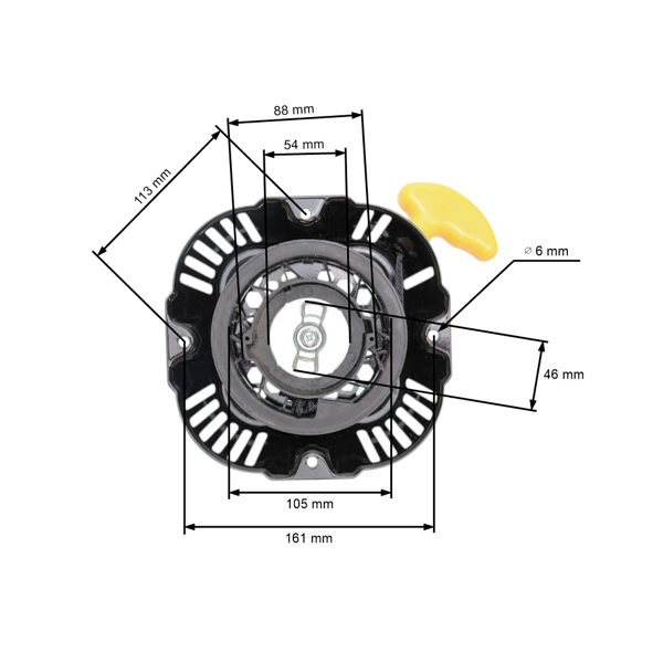 Kompletní startér pro motory Loncin LC165F LC170F (OEM 193500046-T150)