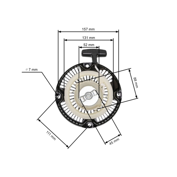 Kompletní startér pro motory Robin Subaru EY20 EY15 (OEM 227-50811-10 227-50211-00 227-50211-01 227-50405-00 282-50211-00)
