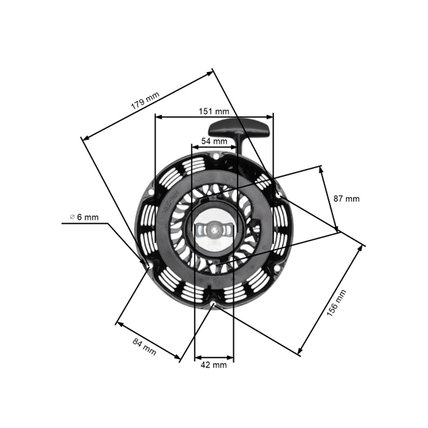 Kompletní startér pro motory Zongshen 177F výkon 9,0 PS (OEM 100007386-0005)