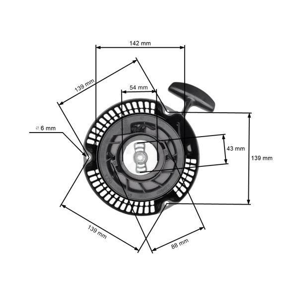 Kompletní startér pro motory Zongshen GB200 (OEM 100023743-0001)