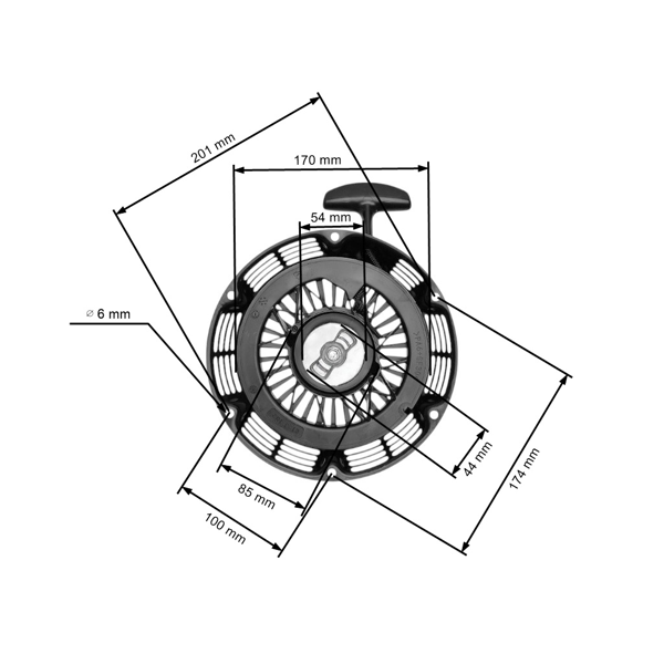 Kompletní startér pro motory Zongshen GB420 (OEM 100066987)