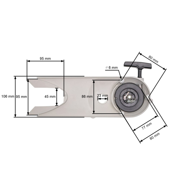 Kompletní startér pro rozbrušovací pily Stihl TS400 (OEM 42231900401)