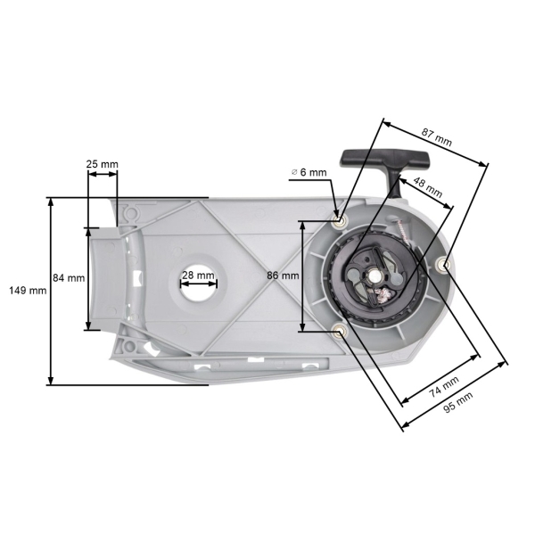 Kompletní startér pro rozbrušovací pily Stihl TS700 (OEM 42241900306)