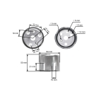 Kompletní startér s protikusem pro motory Honda GX140 GX160 GX200 výkon 5,5 PS - 6,5 PS (OEM 28400-ZE1-003ZA 28400-ZE8-013ZA 28400ZE8509)