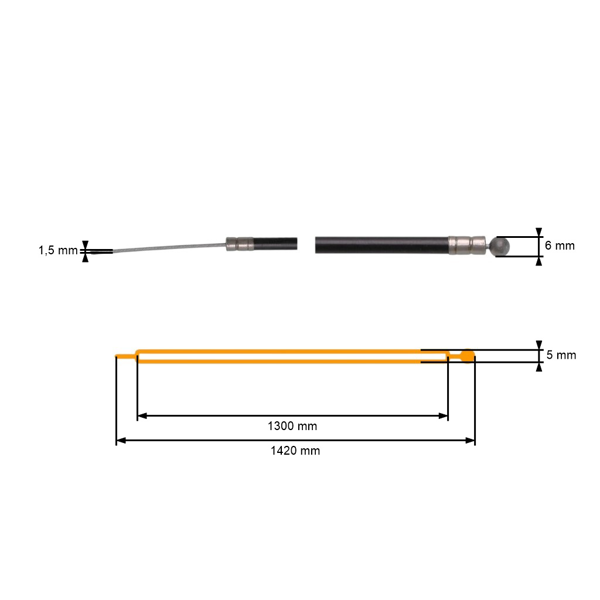 Kompletní univerzální lanko rozměr 1300 mm x 1420 mm
