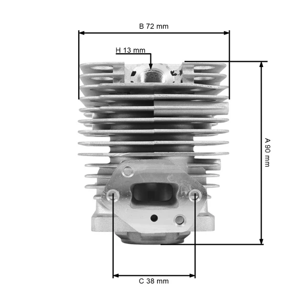 Kompletní válec s pístem pro křovinořezy Husqvarna 236R 532RBS 36 mm (OEM 512272201)