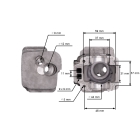 Kompletní válec s pístem pro motorové pily Husqvarna 445 445E 450 450E 450 Rancher Jonsered CS2245 CS2250 S 44 mm (OEM 544119802)