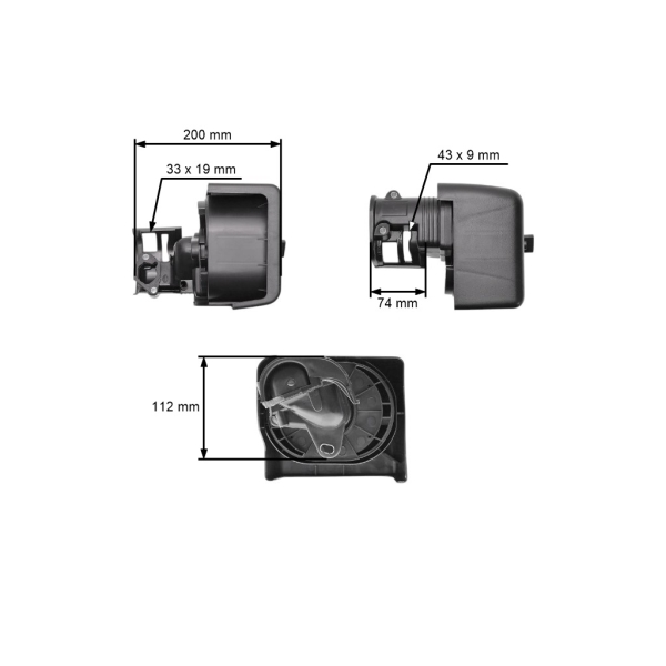 Kompletní vzduchový filtr s krytem pro motory Honda GX240 GX270
