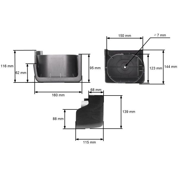 Kompletní vzduchový filtr s krytem pro motory Honda GX240 GX270