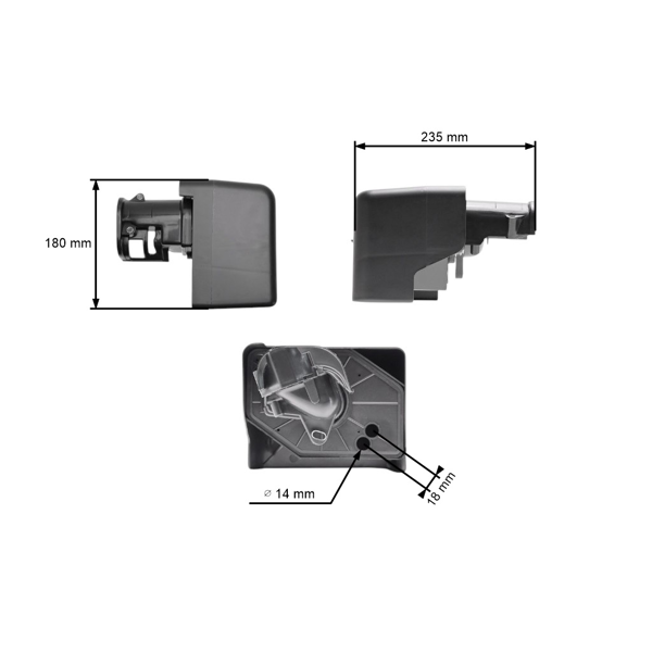 Kompletní vzduchový filtr s krytem pro motory Honda GX340 GX390