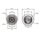 Kompletný hriadeľ mandrely 133,7 mm pre záhradné traktory Husqvarna Jonsered McCulloch (OEM 581650701 581650501)