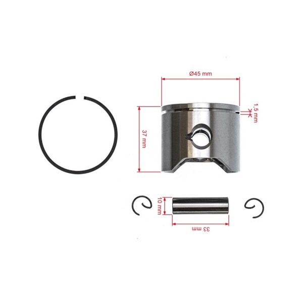 Kompletný piest pre motorové píly Husqvarna 51 45 mm (OEM 503167701)