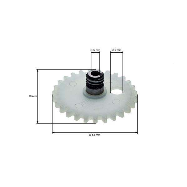 Kompletný slimák mazania pre motorové píly Stihl MS380 MS381 038 042AV 048 (OEM 11196407100)