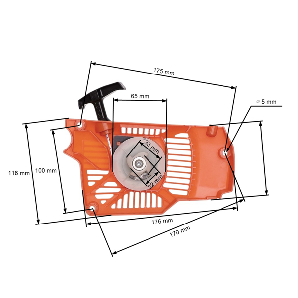 Kompletný štartér pre Čínske motorové píly a píly z hobbymarketov s obsahom motora 38 ccm