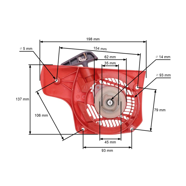 Kompletný štartér pre motorové píly OLEO-MAC Oleomac 941CX