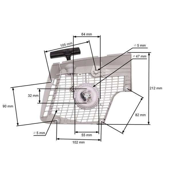 Kompletný štartér pre motorové píly Stihl MS270 MS280 MS270 C MS280 C (OEM 11330802808)