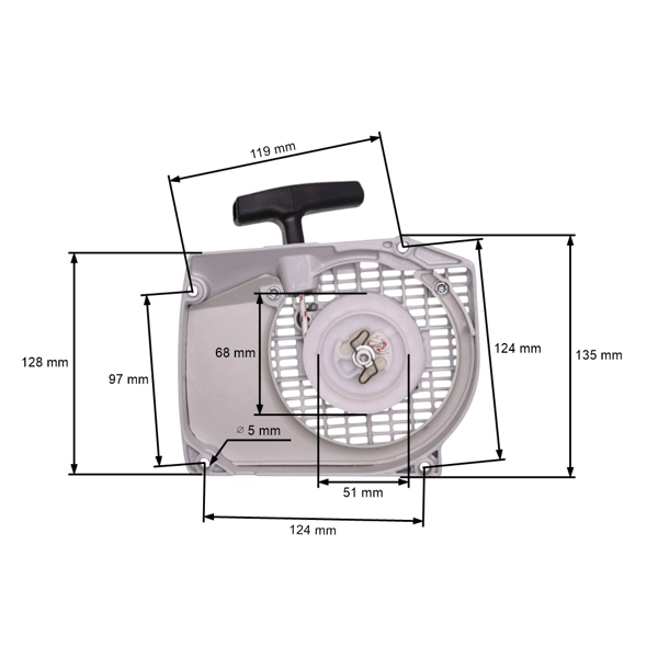 Kompletný štartér pre motorové píly Stihl MS440 MS460 046 044 (OEM 11280802104)