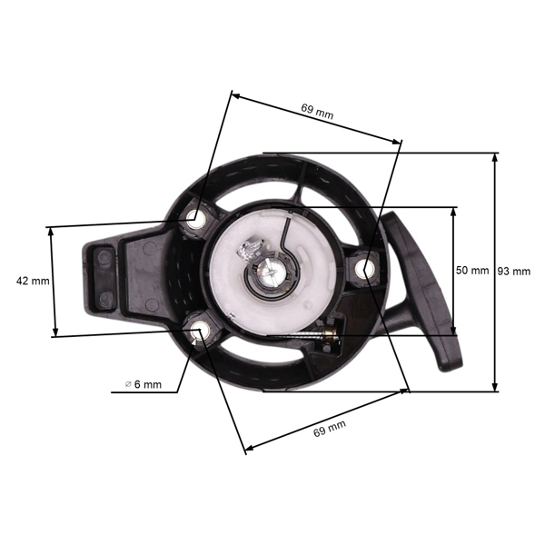 Kompletný štartér pre motory Honda GX25 (OEM 28400Z0H003)