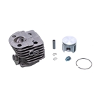 Kompletný valec s piestom pre motorové píly Husqvarna 51 55 55 Rancher Nikasil 46 mm (OEM 503609104 503609171 503971871 503609102 503609172)