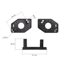 Kompletný vzduchový filter s krytom pre motory Honda GX340 GX390