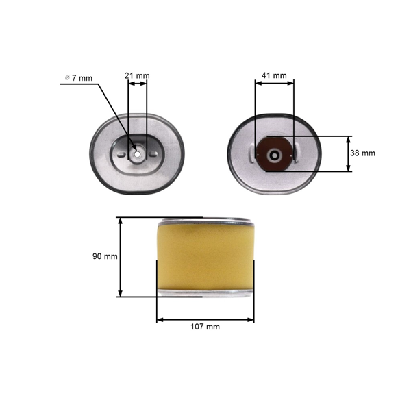 Kompletný vzduchový filter s krytom pre motory Honda GX340 GX390