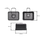 Kryt vzduchového filtru pro vodní čerpadla s motory Honda GX120 GX140 GX160 GX200 výkon 5,5 PS - 6,5 PS