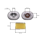 Kryt vzduchového filtru pro vodní čerpadla s motory Honda GX120 GX140 GX160 GX200 výkon 5,5 PS - 6,5 PS