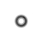 Kuličkové ložisko 17 mm x 40 mm x 12 mm FAG 6203-2HRS pro motorové pily křovinořezy a další zahradní techniku