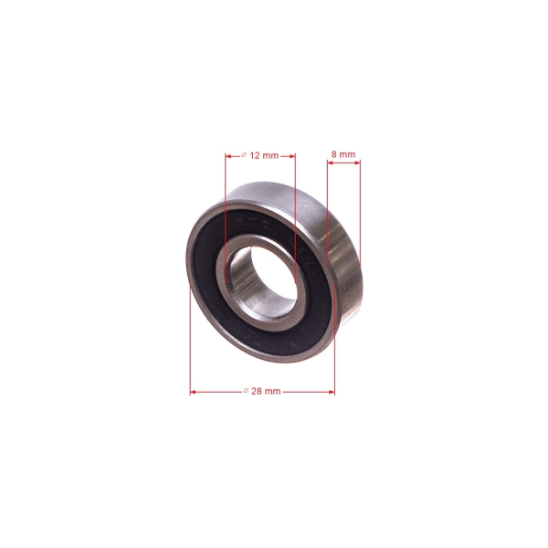 Kuličkové ložisko 6001 pro motorové pily křovinořezy a další zahradní techniku 28 mm x 12 mm x 8 mm