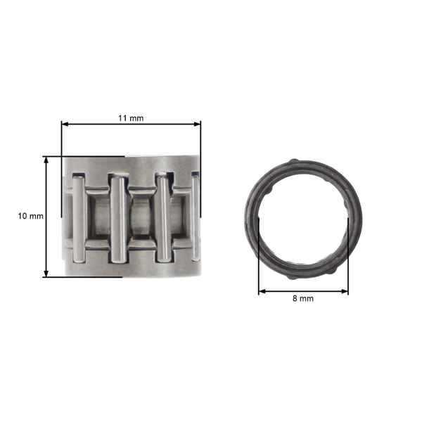 Ložisko piestneho čapu 8 x 11 x 10 mm pre Stihl FS75 FS80 FS85 FC85 FC75 HS86 HS85 HS81 HS82 HS75 KM85 FH75 KW85 HL75 HT70 HT75 FR85 FC75 (OEM 95120031830) Ložisko piestneho čapu 8 x 11 x 10 mm pre Stihl FS75 FS80 FS85 FC85 FC75 HS86 HS85 HS81 HS82 HS75 KM85 FH75 KW85 HL75 HT70 HT75 FR85 FC75 (OEM 95120031830)