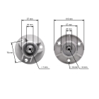 Mandrela žacieho noža pre záhradné traktory Castel Garden Honda Oleomac Solo Stiga Viking (OEM 1136-0479-01 382207200/1 6151 700 3500 82207200 CG82207-200-H0)