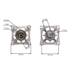 Mandrela žacieho noža pre záhradné traktory Husqvarna Jonsered Jonsered Partner McCulloch Craftsman Poulan (OEM 587126105 580796101 580854701 580856001)